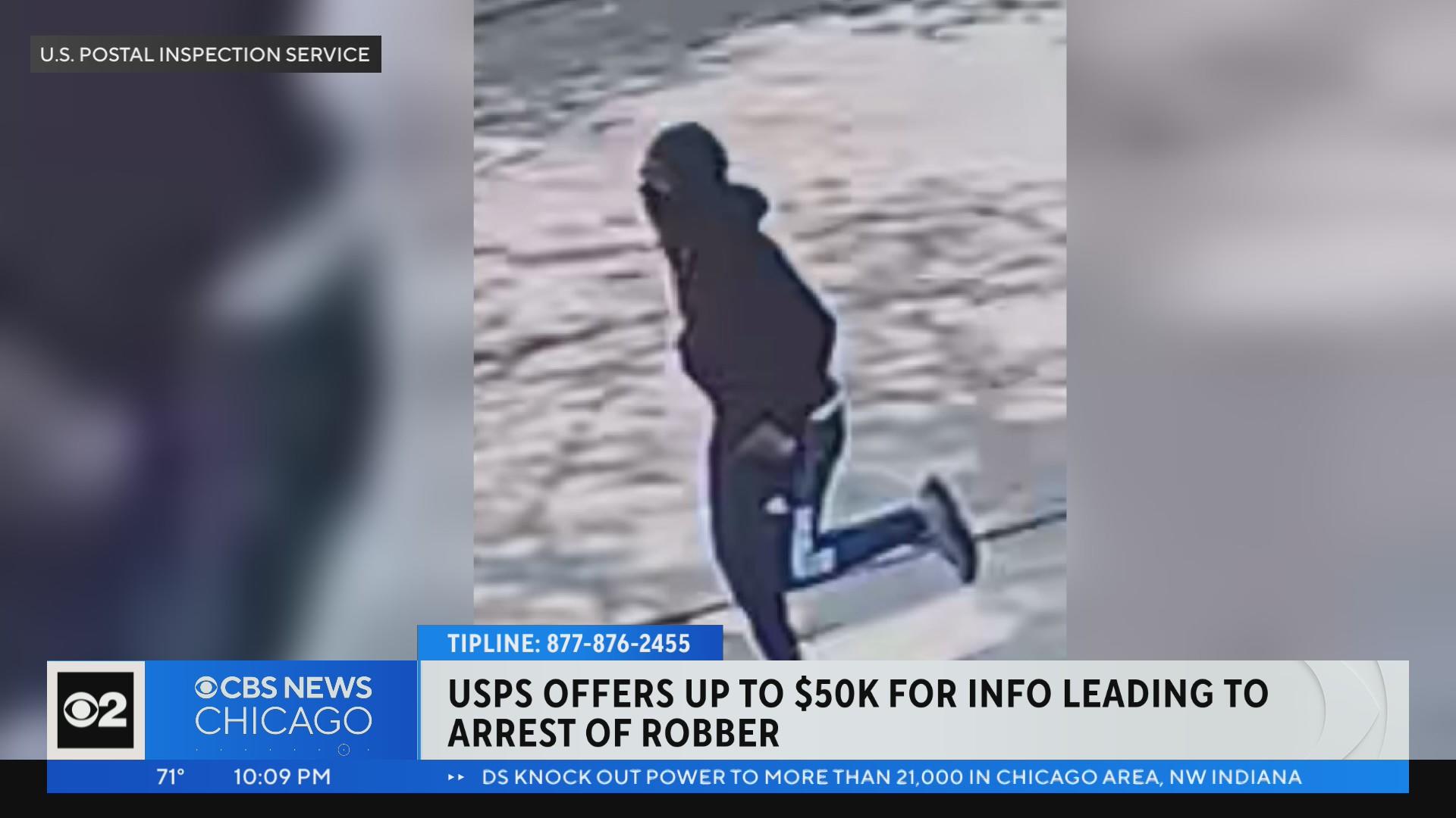 $50,000 reward offered in robbery of postal worker in Beverly - CBS Chicago