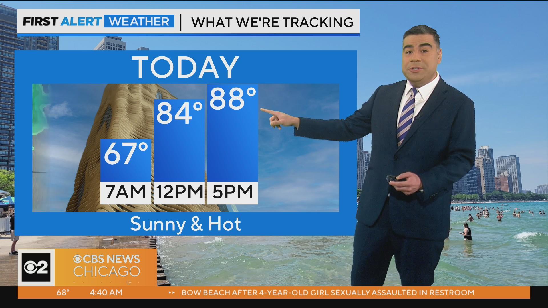 Chicago First Alert Weather: Sunny and hot, storms ahead - CBS Chicago