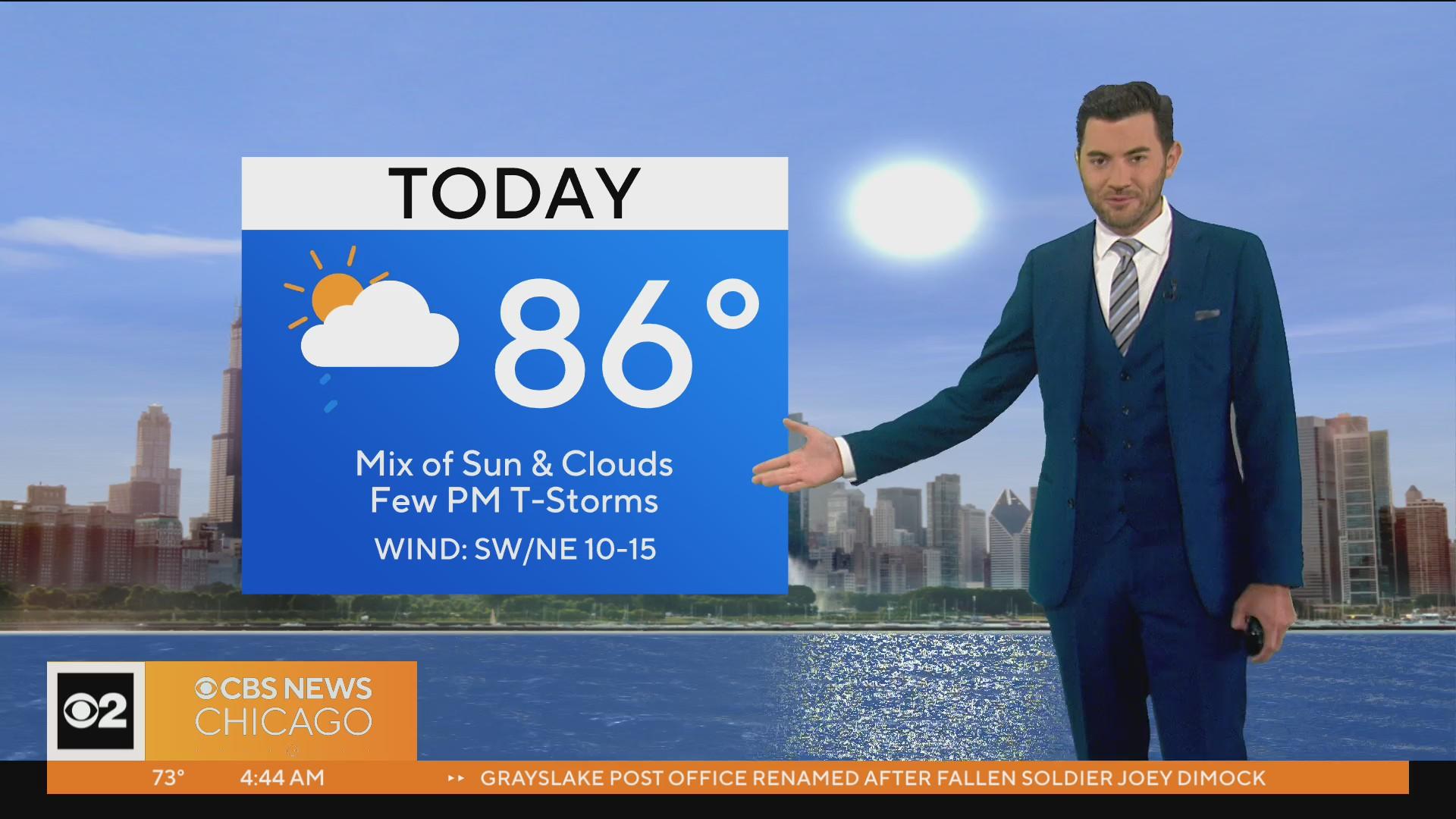 Afternoon showers Tuesday, stronger storms Wednesday - CBS Chicago