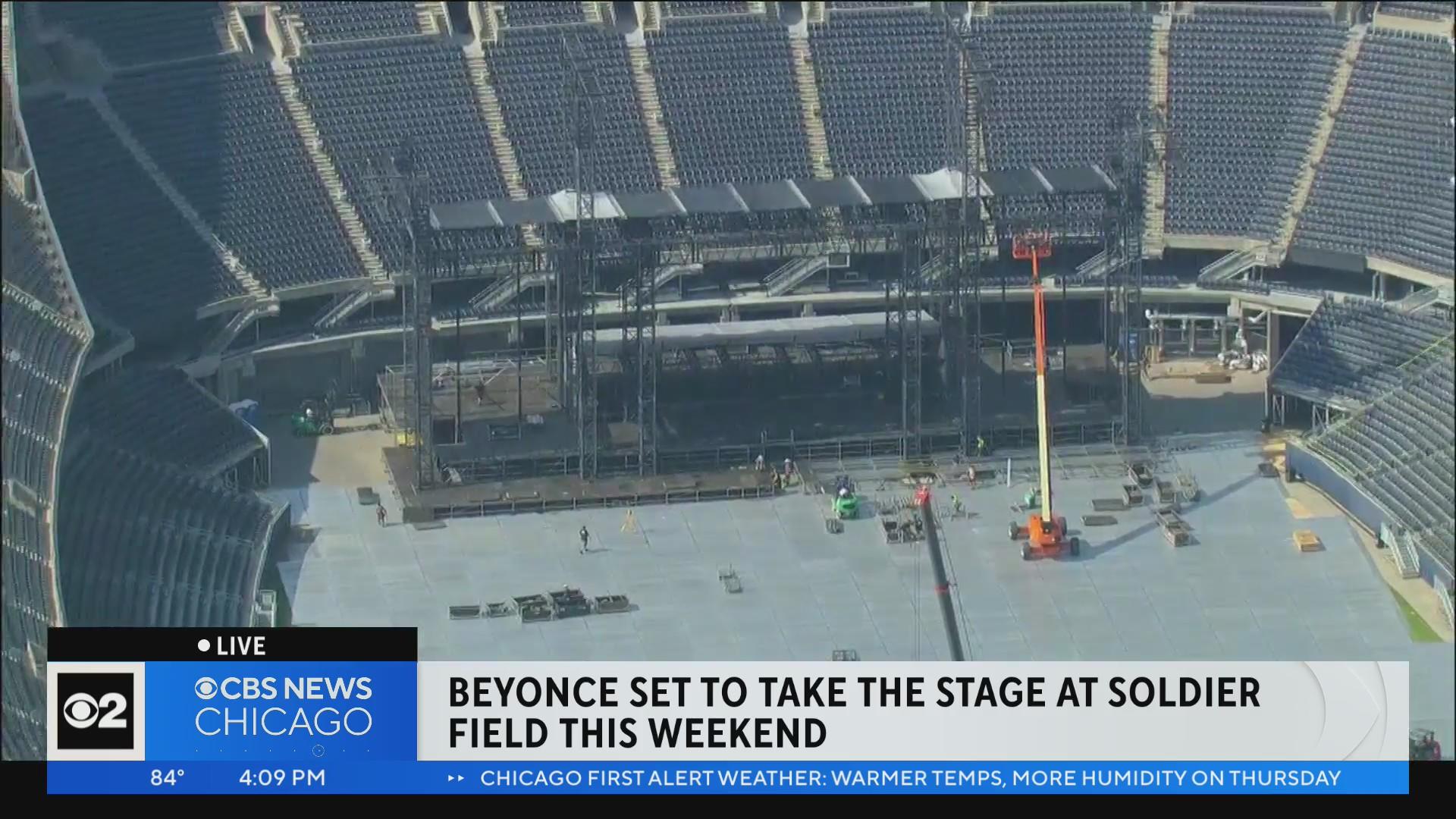 Soldier Field prepares for Beyoncé's "Renaissance Tour" - CBS Chicago