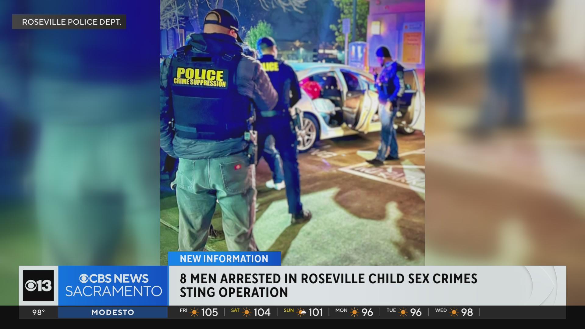 8 men arrested in Roseville child sex crimes sting operation - CBS ...