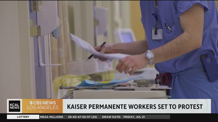Kaiser Permanente health care workers picket as contract talks continue ...
