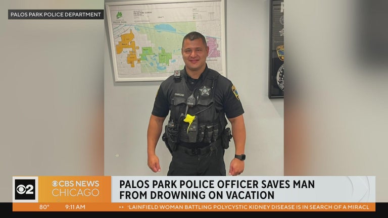 Palos Park police officer saves man from drowning in Arizona - CBS Chicago