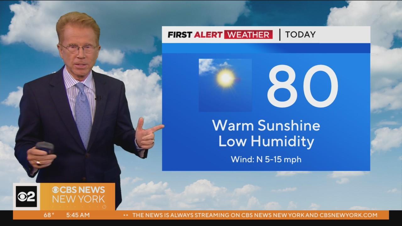First Alert Weather: Warm and sunny, with low humidity - CBS New York