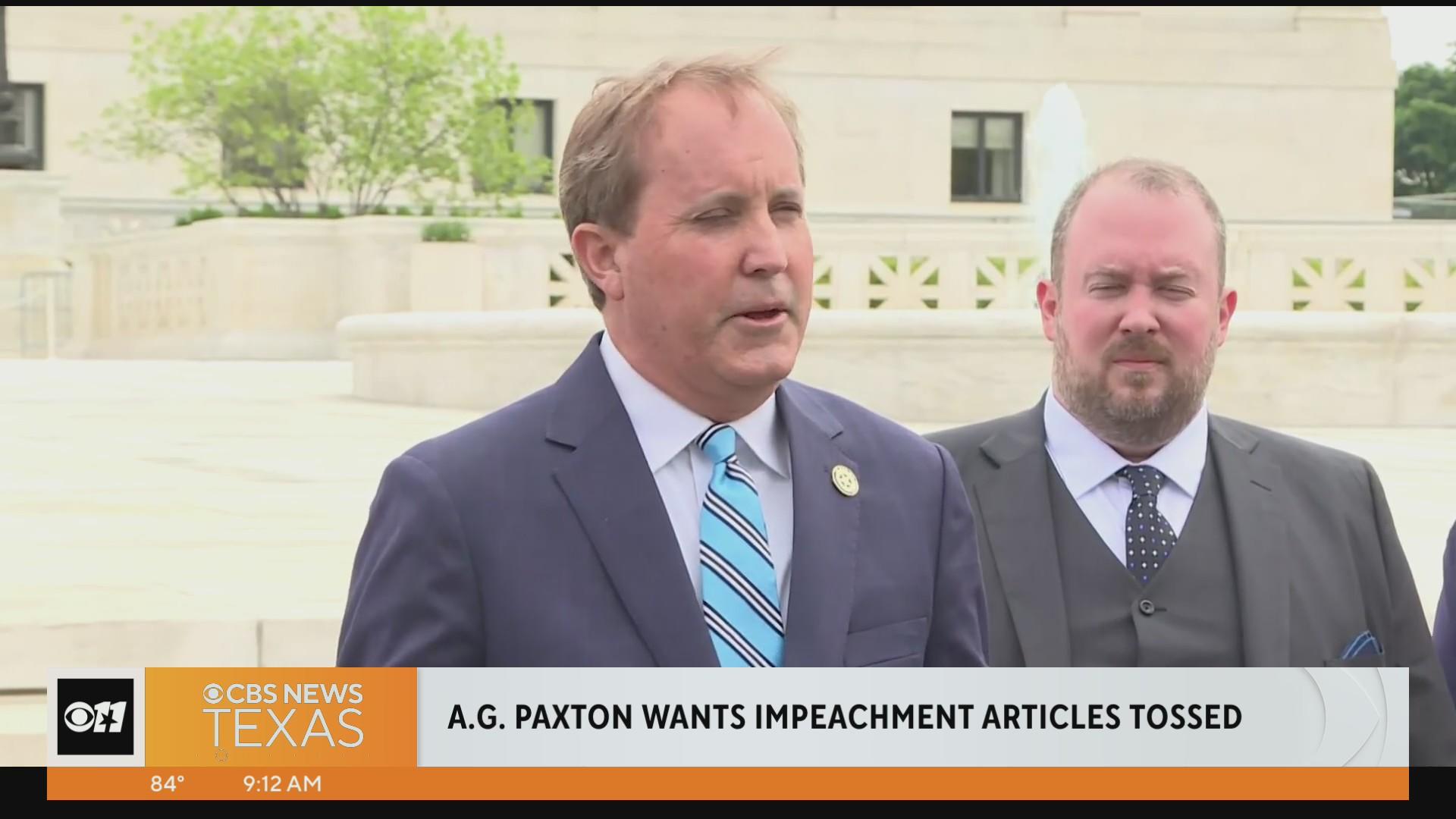Impeached Texas AG Ken Paxton seeks to have most charges dismissed ...