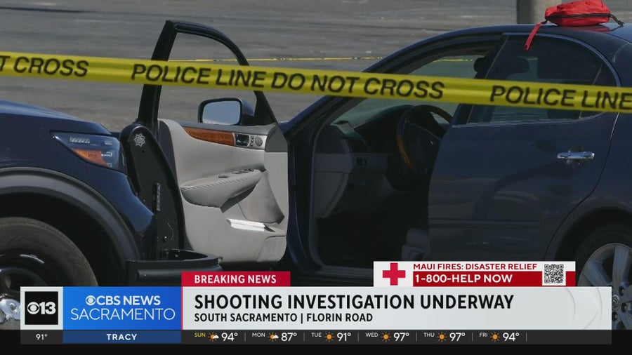 1 person shot in south Sacramento shopping center parking lot - CBS ...