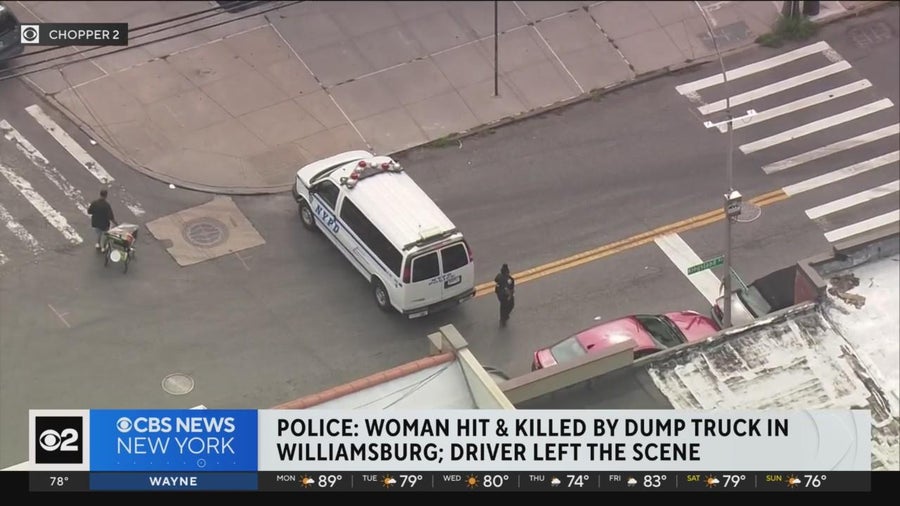 NYPD: Dump truck driver left scene after striking and killing woman in ...
