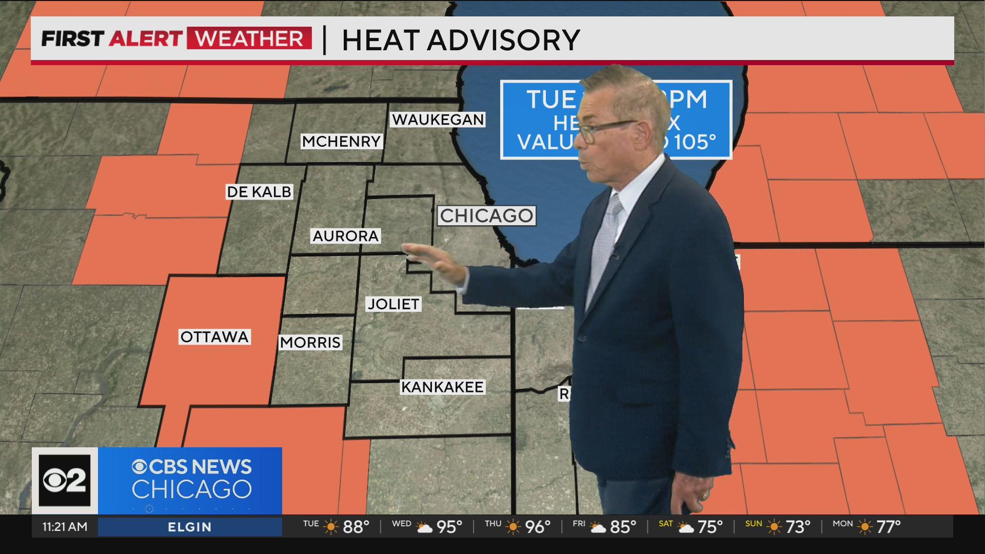 Chicago Weather Alert: Heat warning for Wednesday - CBS Chicago