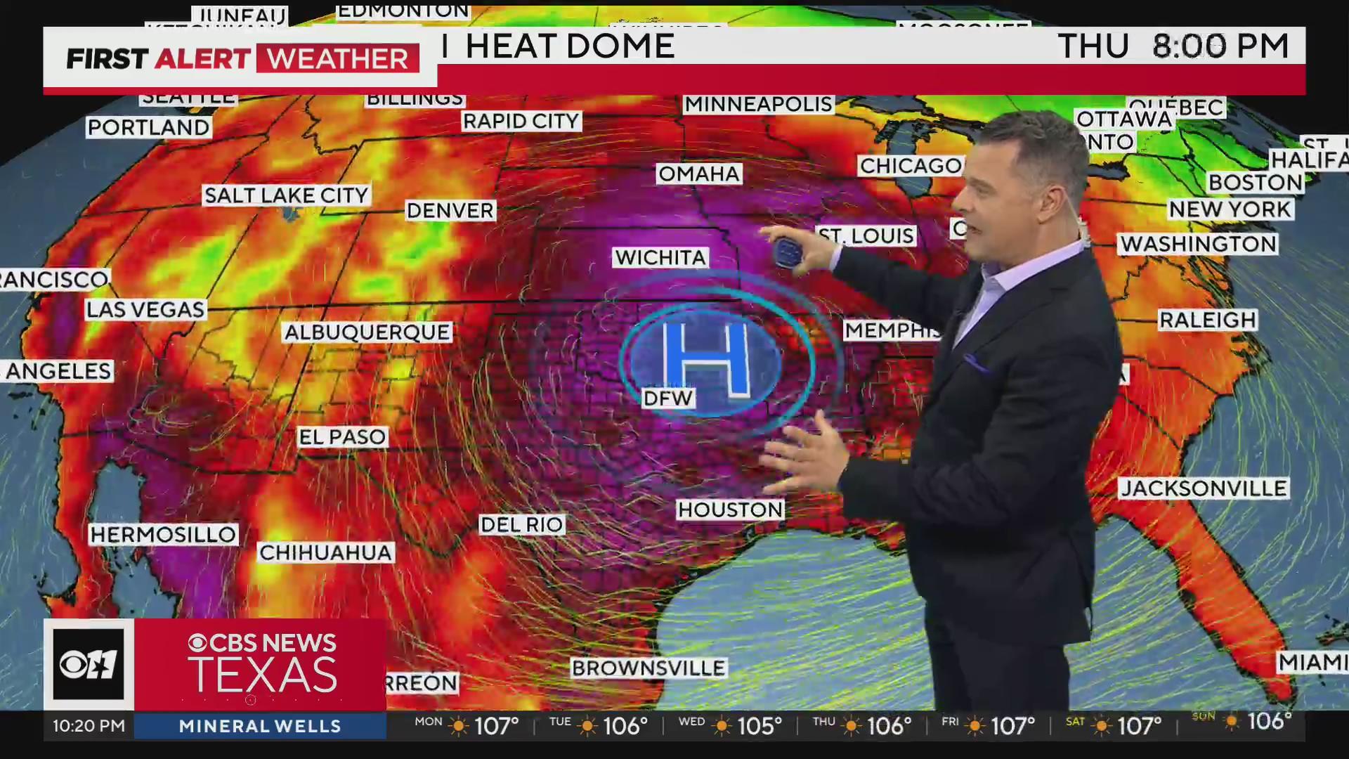 Red Flag, Heat Warnings continue for DFW area as storm heads for Gulf ...