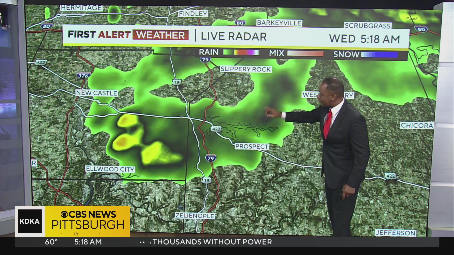 Pittsburgh Weather: Cooler today with rain possible - CBS Pittsburgh