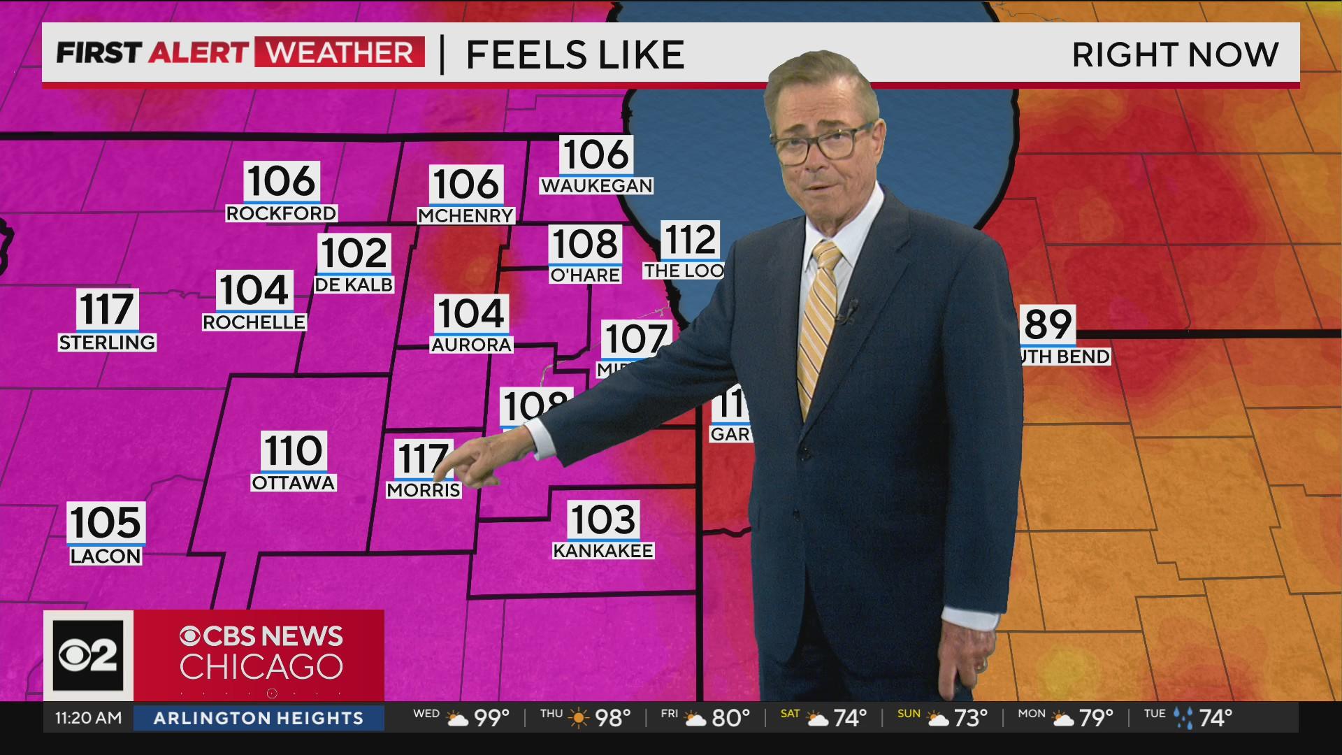 Excessive heat warning Wednesday - CBS Chicago