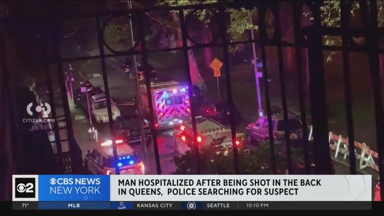 NYPD: 21-year-old man shot in the back in Astoria, gunman wanted - CBS ...