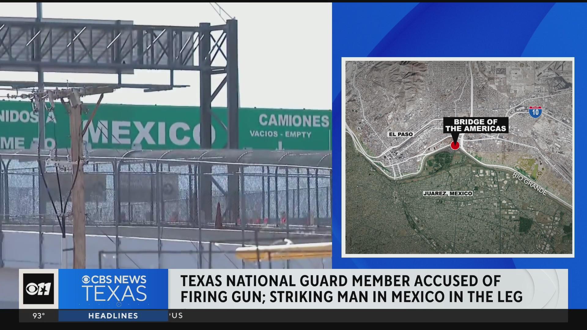 Texas National Guardsman allegedly shoots across U.S. border wounding ...