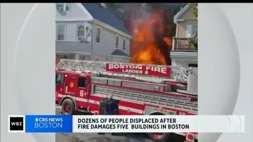 Fire damages 5 multi-family homes in Dorchester - CBS Boston