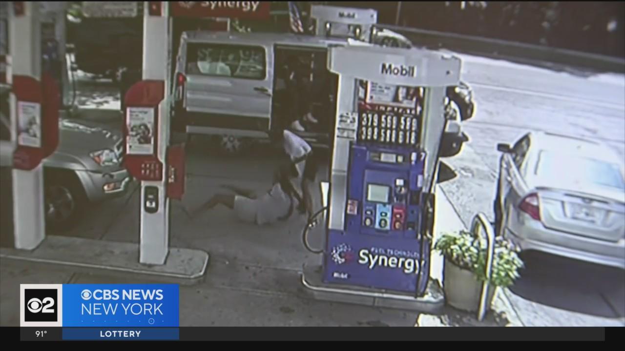Caught on camera: Woman brutally attacked at Long Island gas station ...