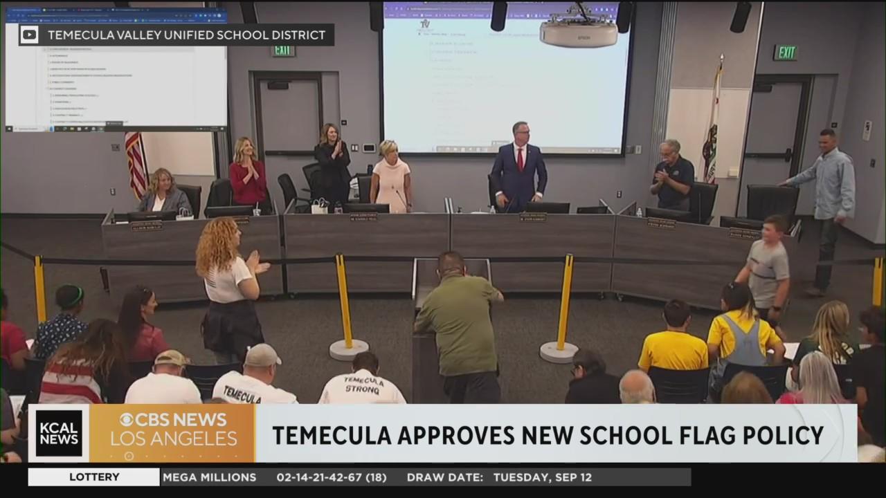 Temecula school district adopts new flag display policy Only U.S. and