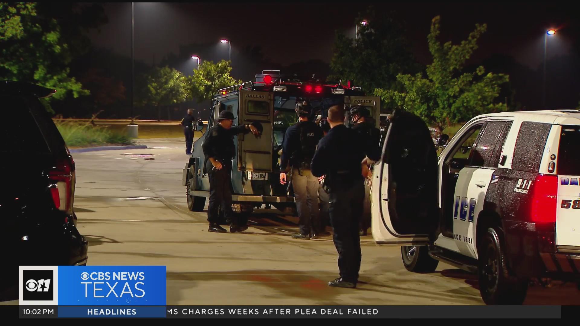 Murder suspect in custody following shooting involving Dallas police ...