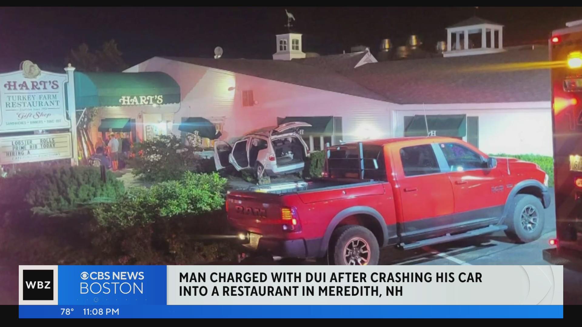 Car crashes into Hart's Turkey Farm Restaurant in New Hampshire ...