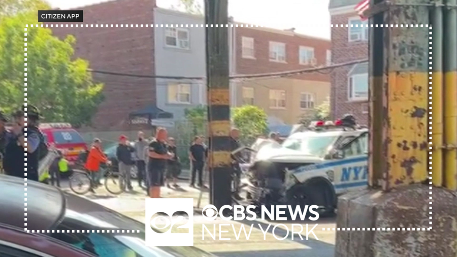 NYPD officers hurt in crash responding to 911 call for robbery in the ...