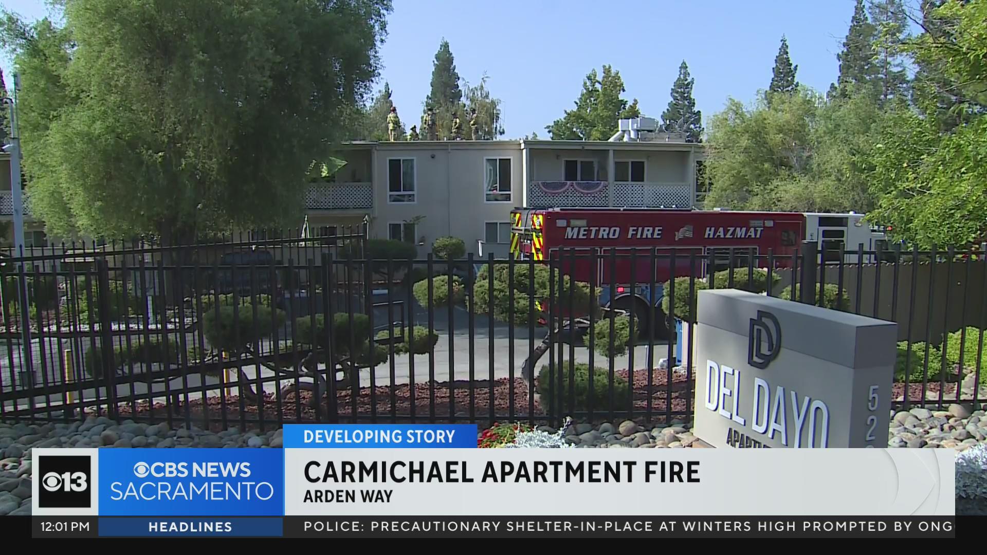 Residents in 33 apartment units displaced after fire at Sacramento ...