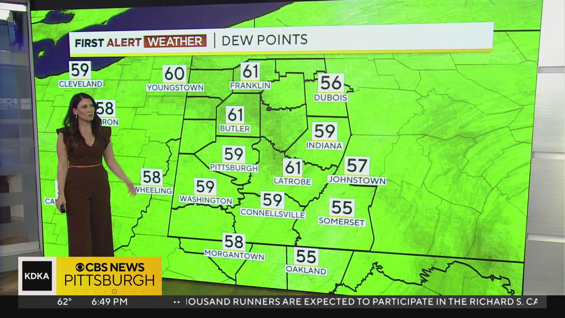 Pittsburgh Weather: Isolated showers possible to start the week - CBS ...