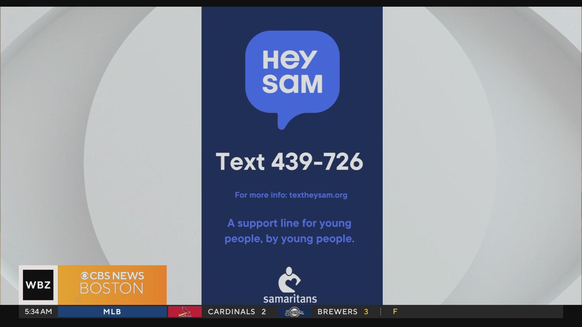 "Hey Sam" mental health text line for young people needs help after ...