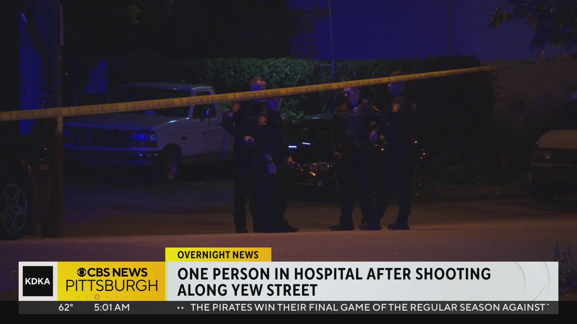 One person injured in overnight Pittsburgh shooting - CBS Pittsburgh