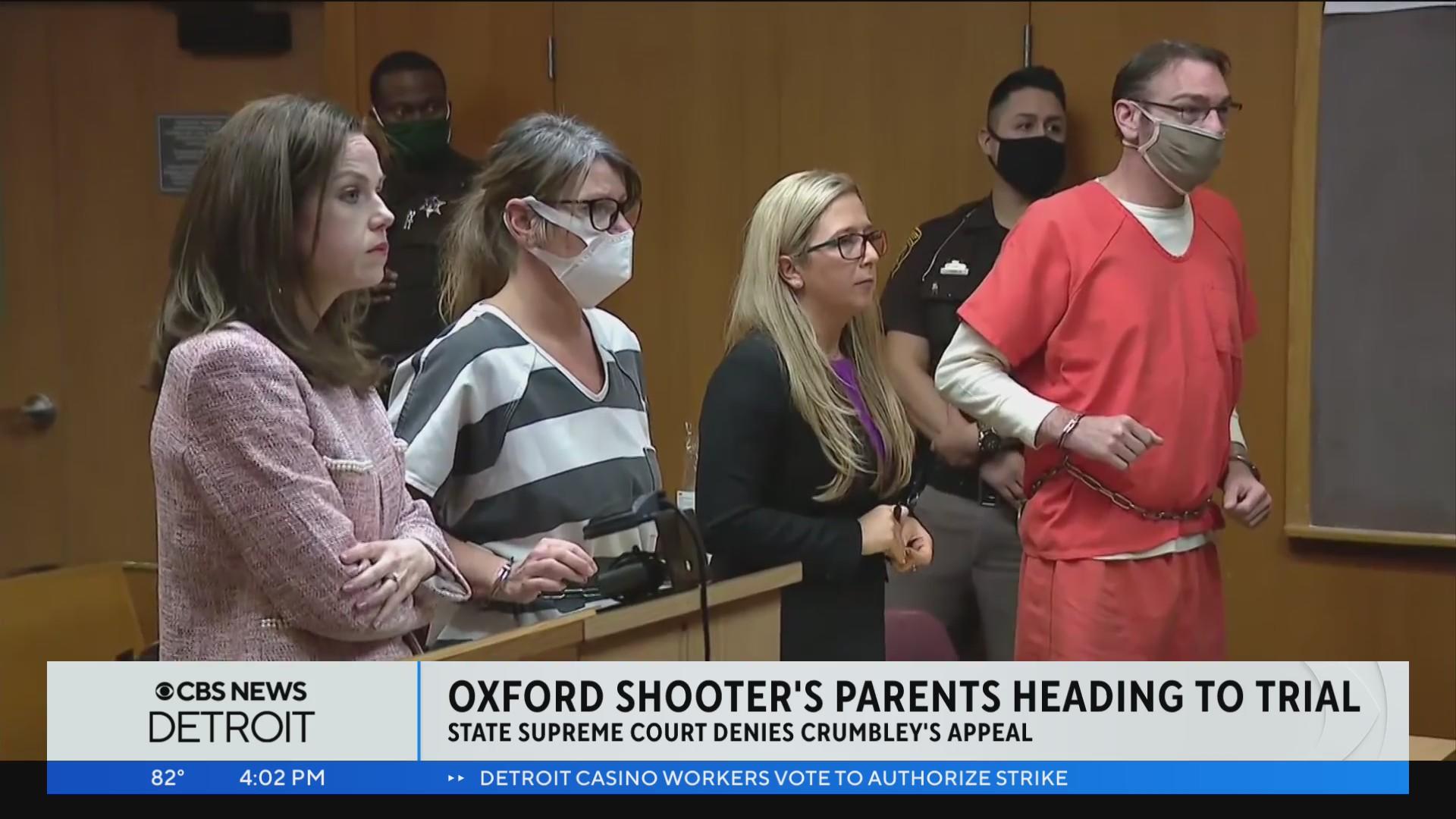 Trial date set for parents of Oxford High School shooter - CBS Detroit