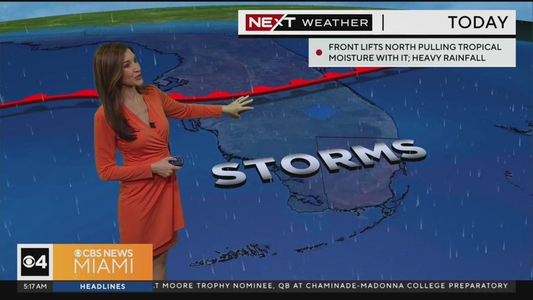 Miami Rainfall South Florida in for a wet Wednesday with the potential for heavy ...