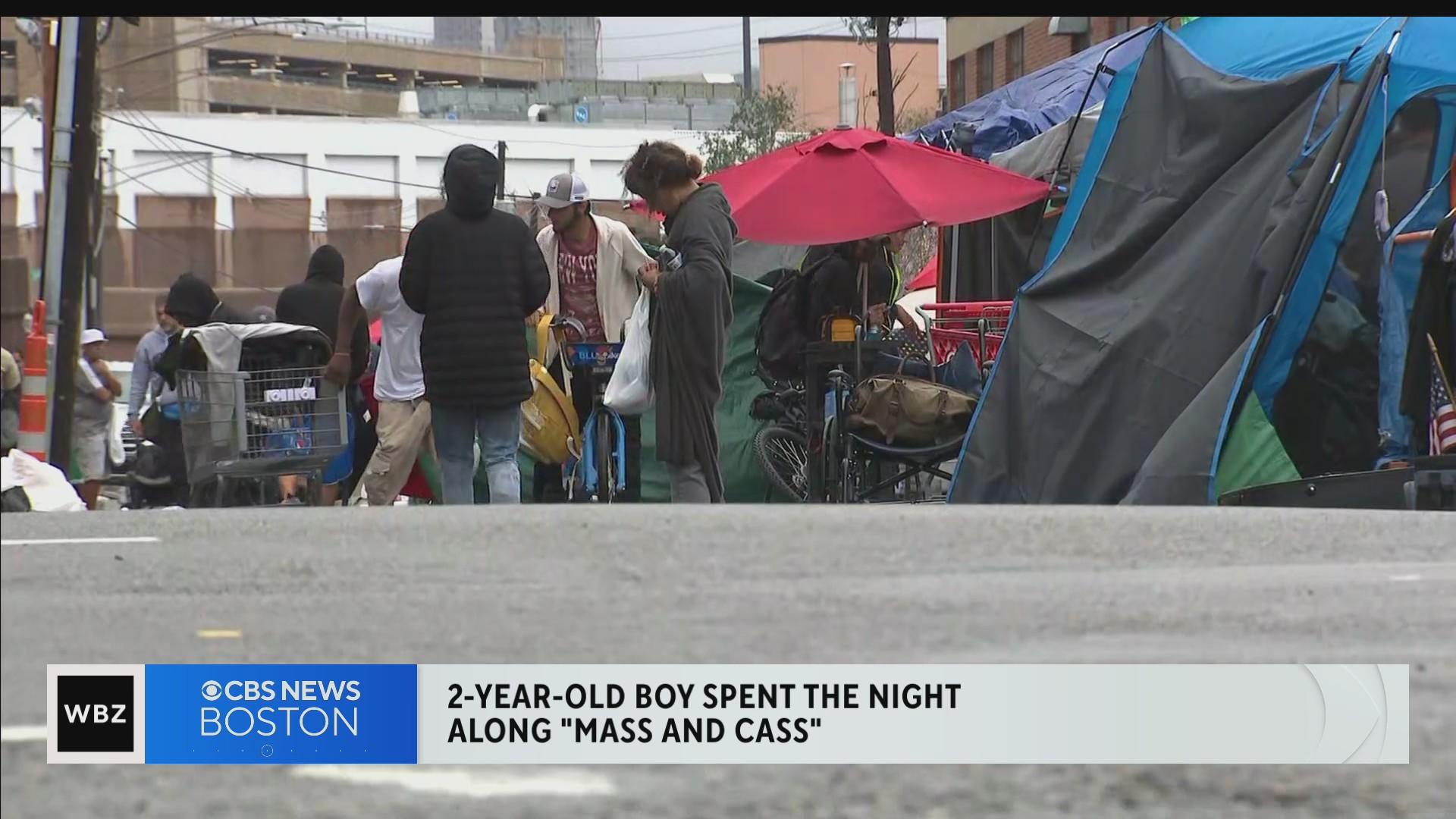 2-year-old boy found on Mass and Cass in Boston - CBS Boston