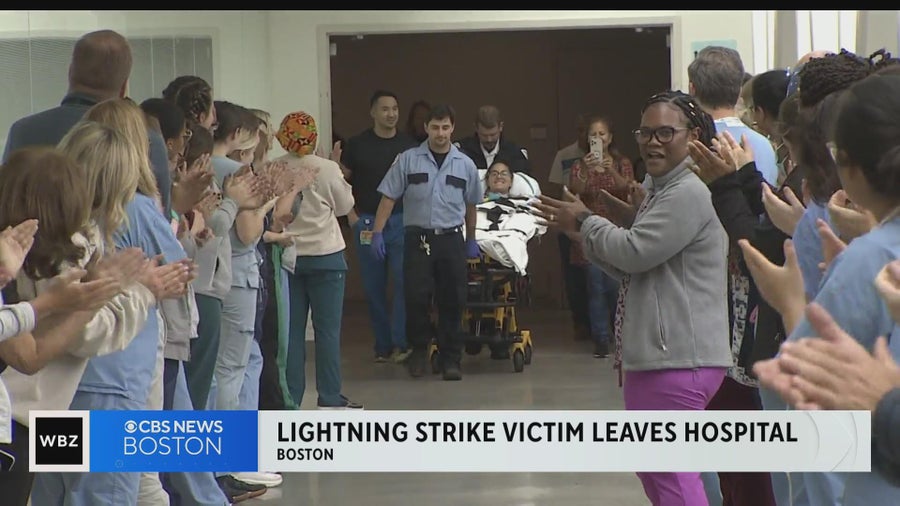 Nurse struck by lightning at Dorchester beach released from hospital