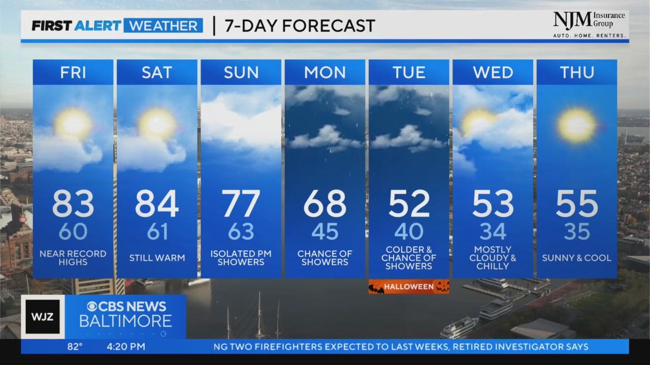Maryland Weather: Summer-like warmth builds rest of week - CBS Baltimore