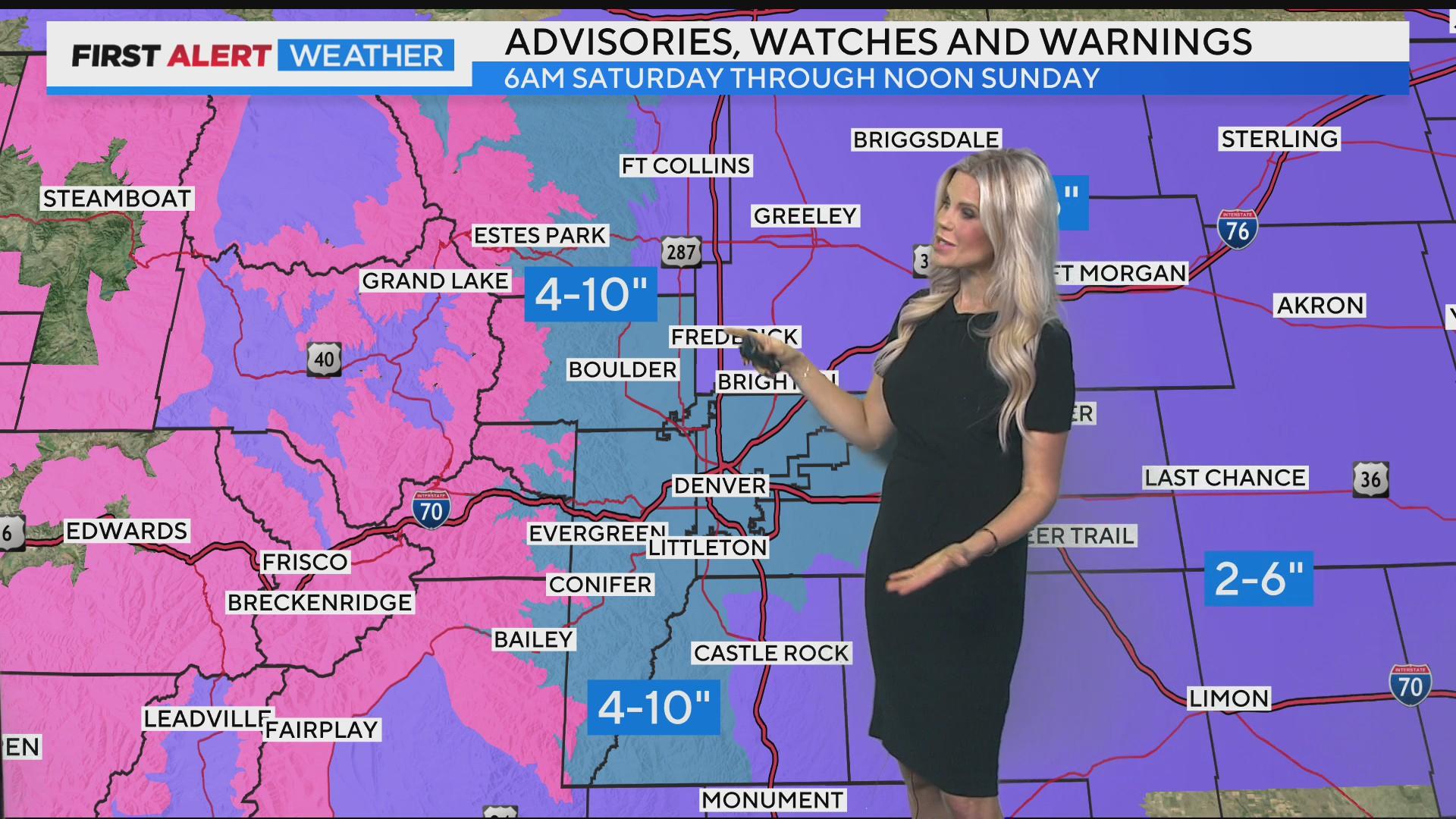 Cold and snow hit mountains first, then descend on the rest of Colorado ...