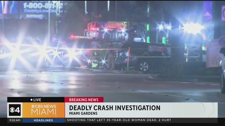 Fiery, fatal crash in Miami Gardens shuts SR 7 in both directions - CBS ...