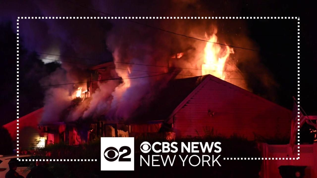 2 brothers killed, parents injured in Long Island house fire - CBS New York