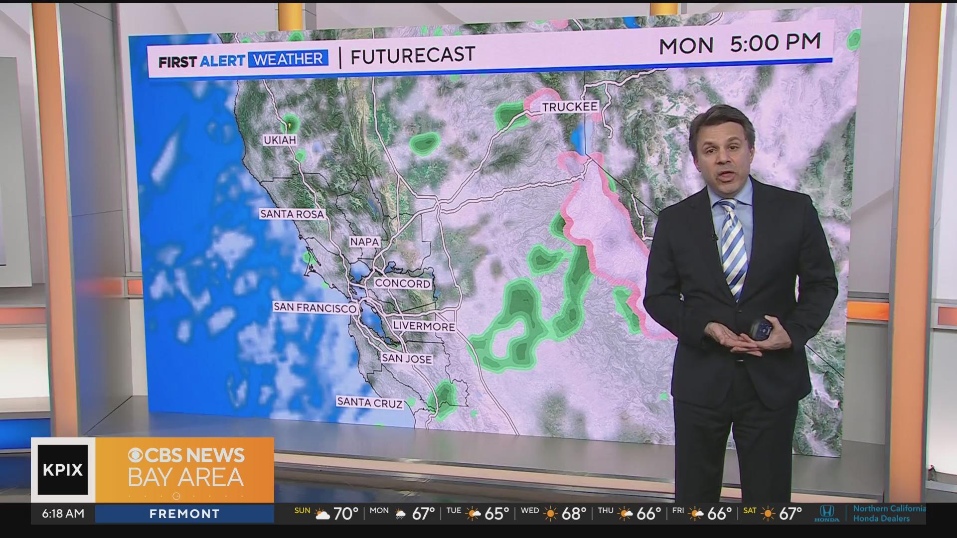 More rain for parts of the Bay Area expected at night and into Monday ...