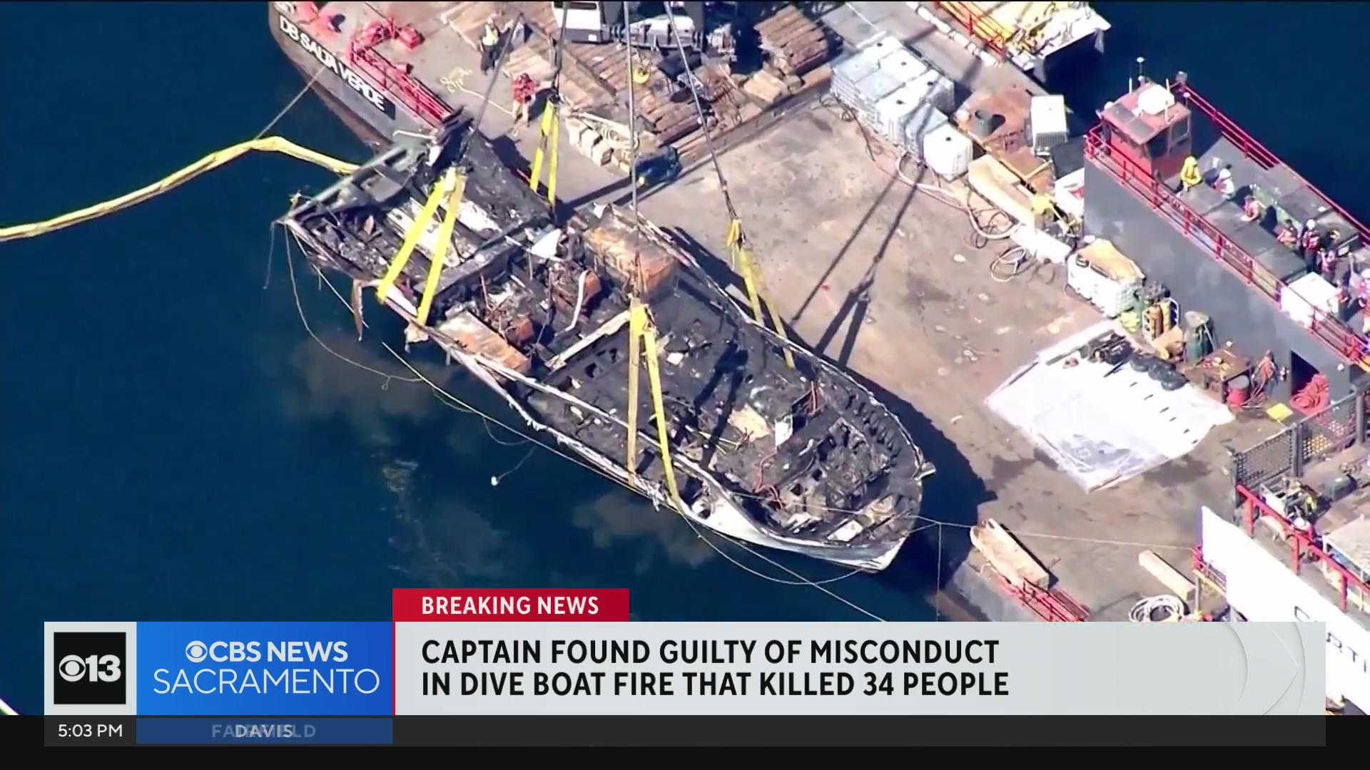 Captain found guilty in 2019 dive boat fire that killed 34 off