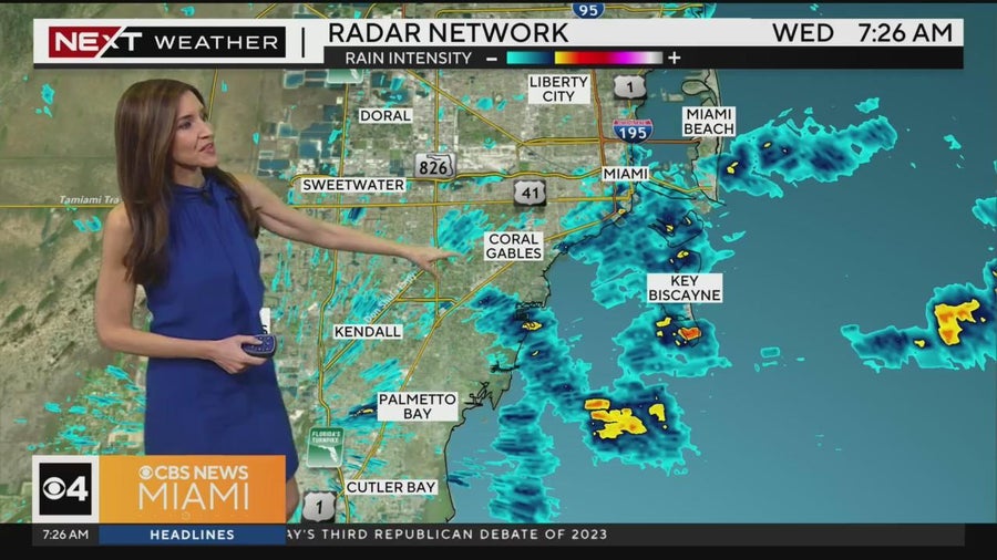 South Florida's near record heat, stray showers possible - CBS Miami