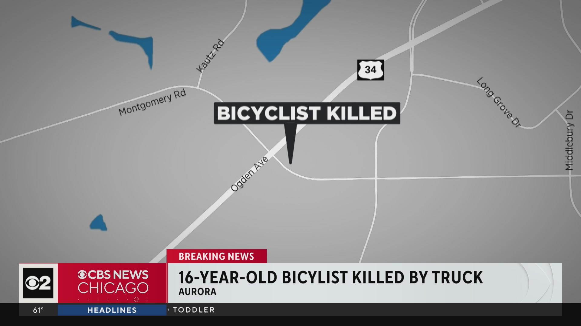 Boy on bike struck and killed by pickup truck in Chicago suburb - CBS ...