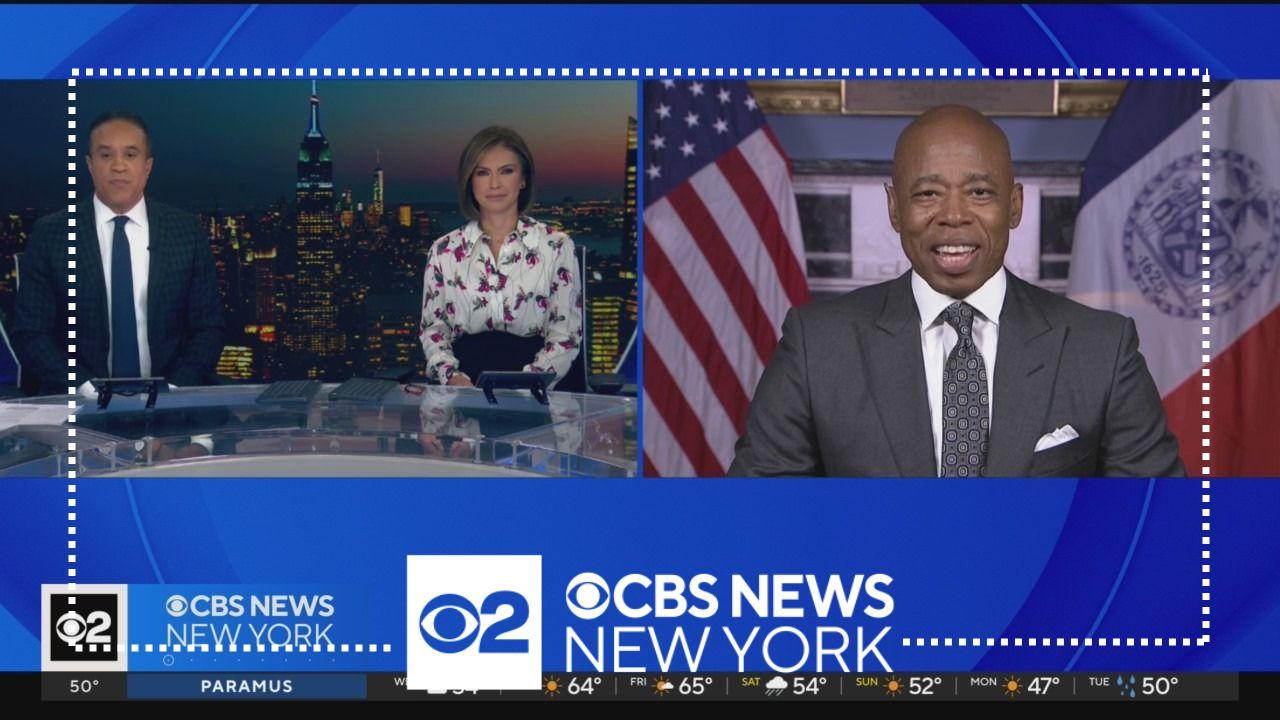 Mayor Eric Adams joins CBS New York to discuss budget cuts & FBI ...