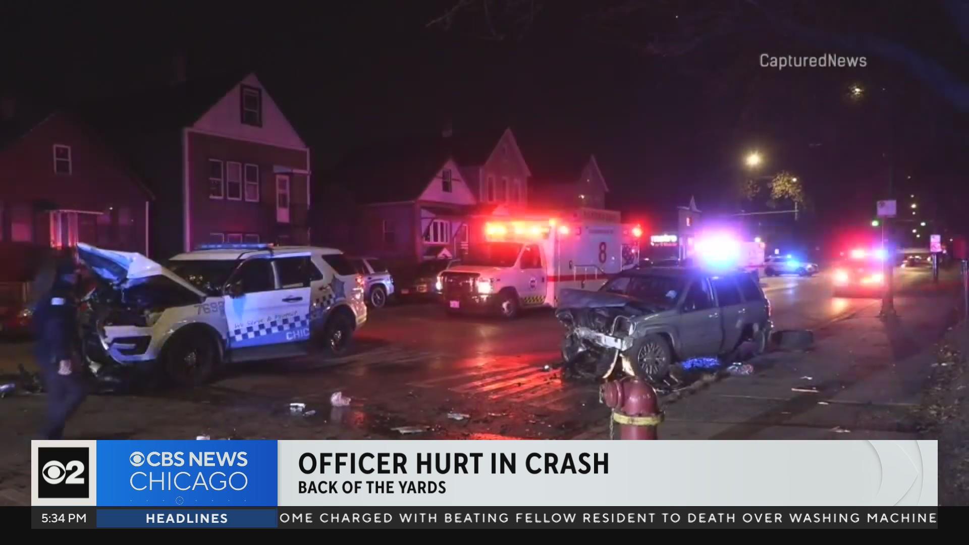 3 hurt, including Chicago police officer, in crash on Southwest Side ...
