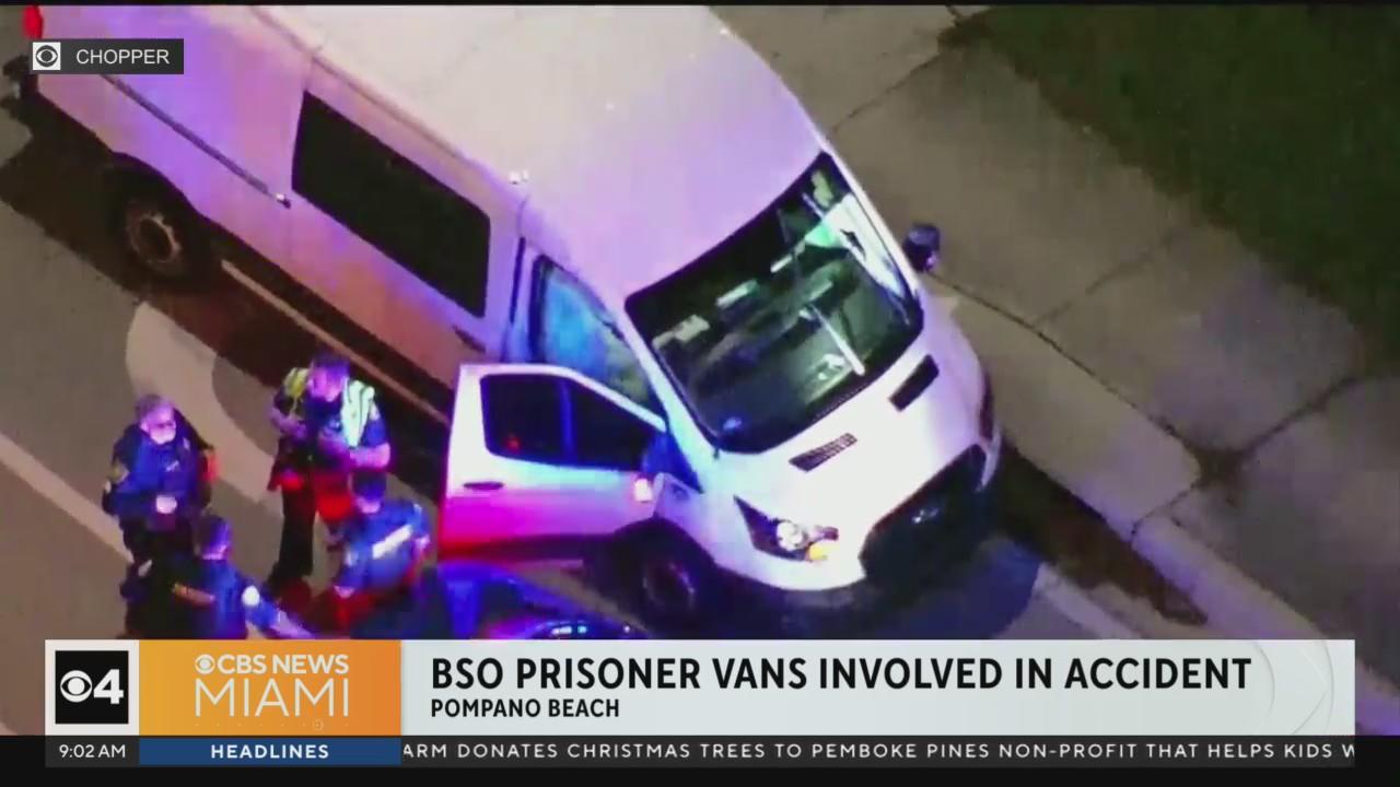 Two Broward prisoner transport vehicles involved Pompano Beach crash ...