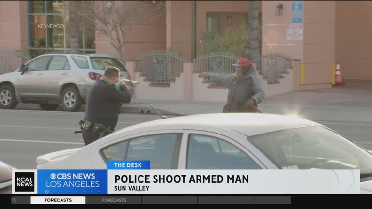 Man armed with hatchet shot by police in Sun Valley - CBS Los Angeles