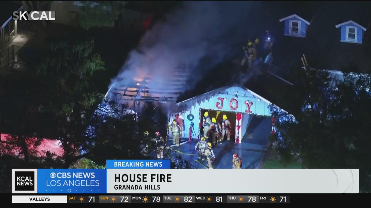 House Fire Reported in Granada Hills, Los Angeles