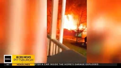 Crews called to massive house fire in Pittsburgh area - CBS Pittsburgh