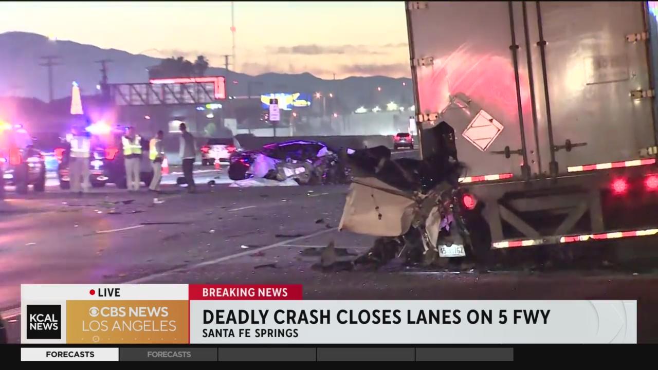 Man arrested for DUI after 2 killed in crash on 5 Freeway in Santa Fe ...