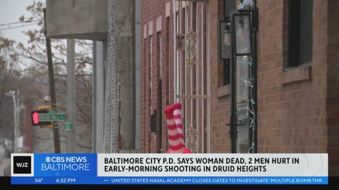 One woman dead following triple shooting in west Baltimore - CBS Baltimore