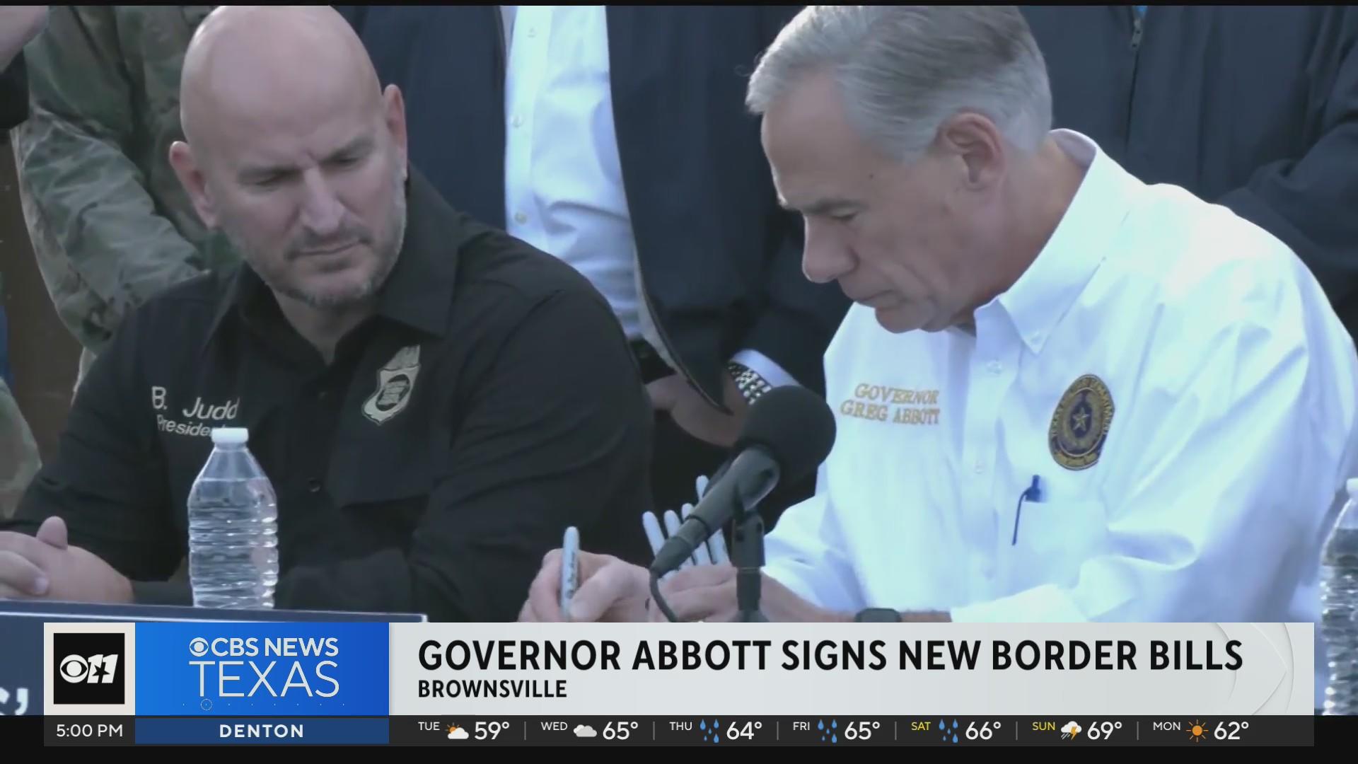 Gov. Abbott says he expects 'dramatic drop' in illegal border crossings ...