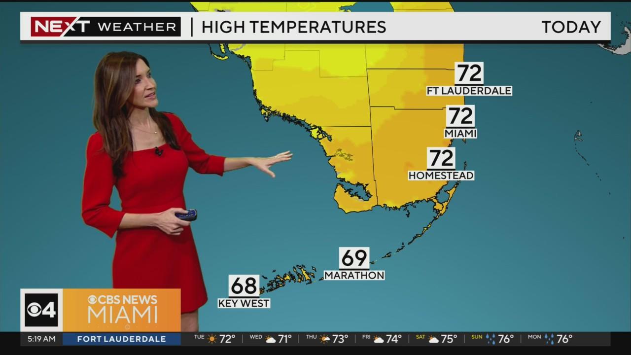 Chilly start across South Florida, afternoon temps will climb to the ...