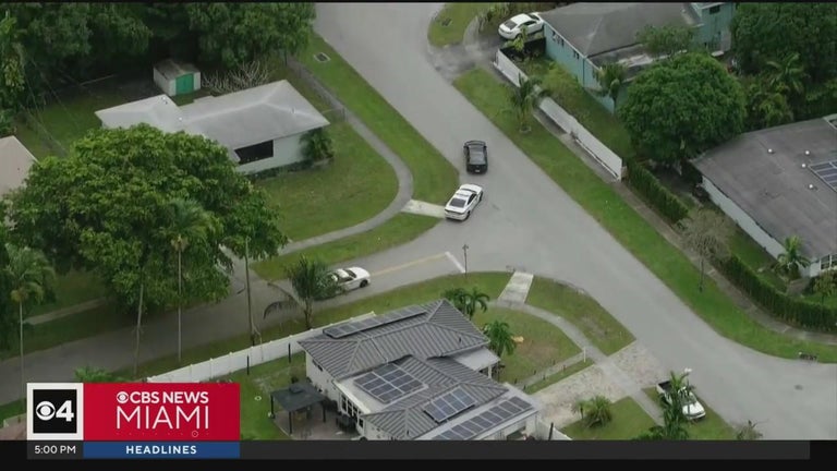 Miami-Dade police pursuit ends with crash, 2 in custody - CBS Miami
